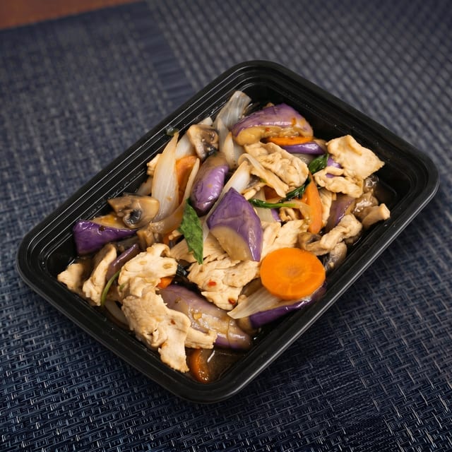 Spicy Eggplant Stir Fry.