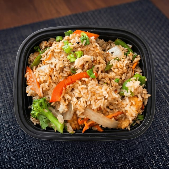 Spicy Basil Fried Rice.